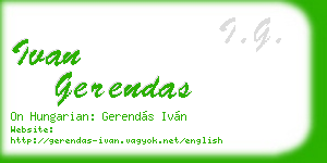 ivan gerendas business card