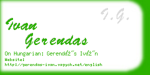 ivan gerendas business card
